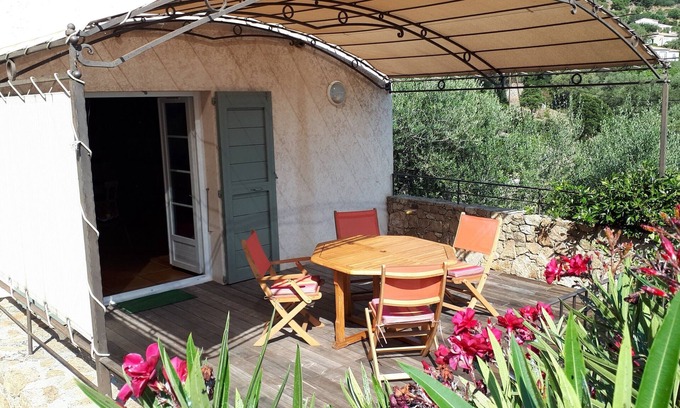 Santa-Reparata-di-Balagna Apartment | Charming apartment with garden, quiet location, sea and mountain views, sleeps 4.