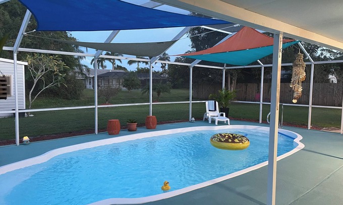 Port Saint Lucie House | Charming 3-bedroom house with AC, fitness room, WiFi in Port St. Lucie