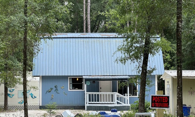 Branford Cabin | "Charming Barnominium on 2 Wooded Acres in Three Rivers Estates". Sleeps 6.