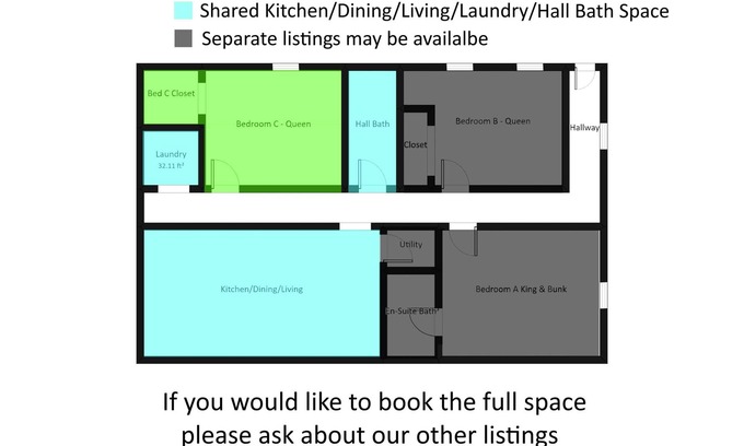 Layton House | Charming PetFriendly QN Bed w/Private TV & Waffles