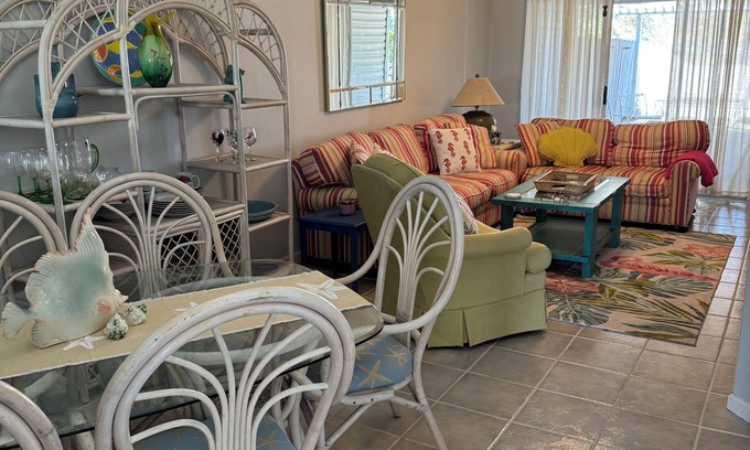 Bel Air House | Charming retreat across from Beach access 18 and steps to local attractions.