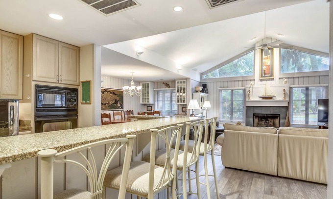 Oceanside House | Charming Sea Pines Retreat – 4th Row from the Beach with EV Charger