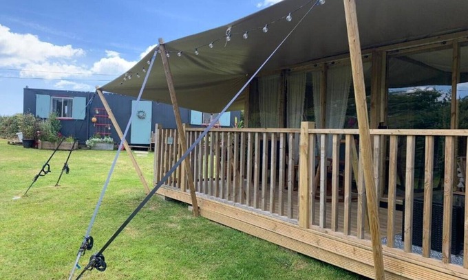 Torpoint RV Rental | Coastal Charm: Luxury Safari Tent (Cornish vibes) Rame Peninsula Glamping