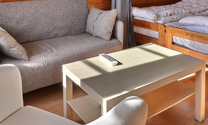 Grimentz Apartment | Comfortable studio for 2 people, living room with 2 beds, kitchen area with dishwasher, shower-WC, s