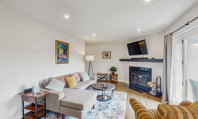 Edwards Condo | Completely remodeled, ground-floor condo with mountain views, patio, fireplace,