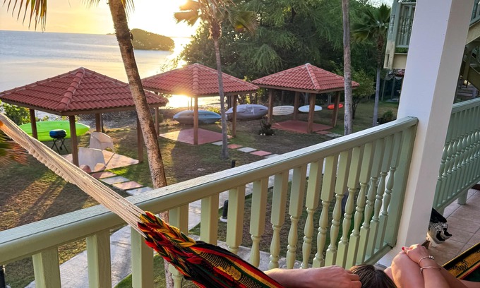 Llanos Costa Condo | Condo View from Balcony Swimming Pool Playa sucia