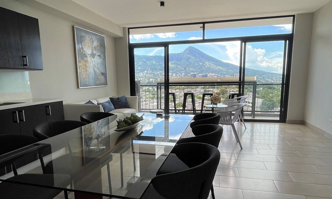 Antiguo Cuscatlan Condo | Condo with amazing view of San Salvador, 2bd 3bth