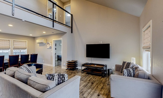 Lakeside House | Contemporary, Dog-Friendly Home with a Furnished Deck, Free WiFi, & Game Room