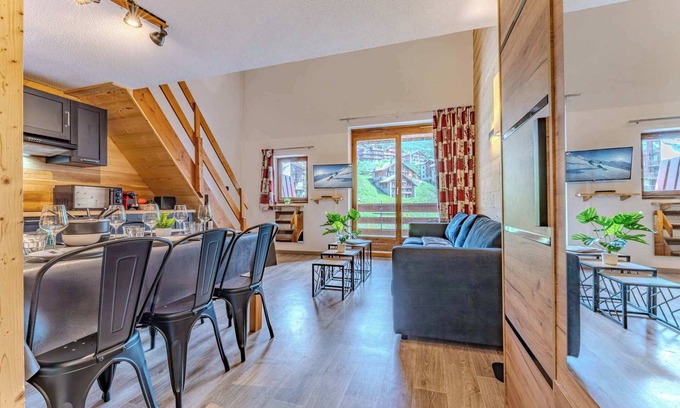 Val-Thorens Apartment | Cosy 2BR Apartment Ski-In Ski-Out Heart of Val Tho