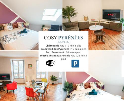 XIV Juillet Apartment | Cosy Pyrénées - T3 - Vue sur le château & Garage