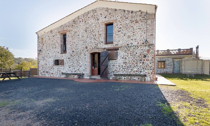 Caldes de Montbui House | Country House 'Can Llevorer' with Mountain View, Private Pool and Private Terrace
