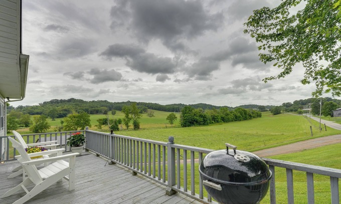 Greeneville House | Countryside Hideaway in Greeneville w/Fire Pit!