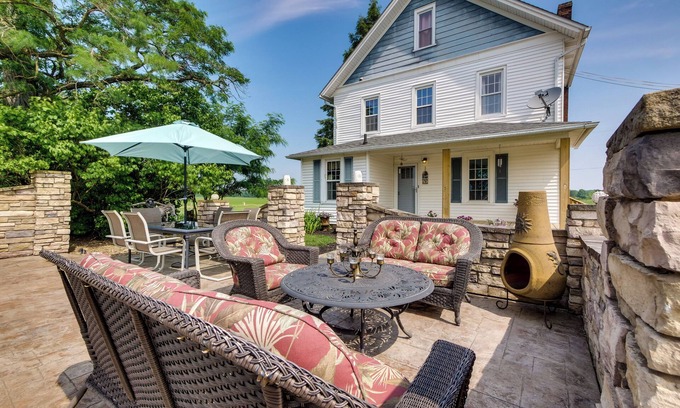 Wooster House | Countryside Home in Wooster w/Patio & Fire Pit