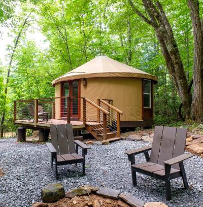 Balsam Grove Other | Couples Yurt - The Dreamer at Valley Bear Farms Resort