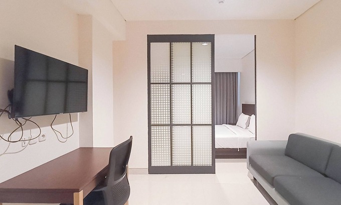 By Pass Ngurah Rai Apartment | Cozy And Enjoy Living Studio (No Kitchen) Apartment At Skales Residence Nusa Dua Bali