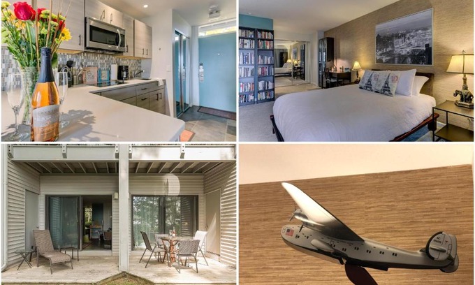 Acme House | Cozy Aviation Style Lake View Condo at The Shores 5658