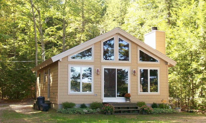 Bridgton Cottage | Cozy cottage with excellent views and shallow-entry waterfront on Long Lake.