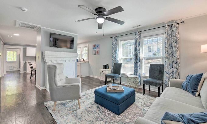 Kannapolis House | Cozy Kannapolis Home: Fenced Yard, Fire Pit!