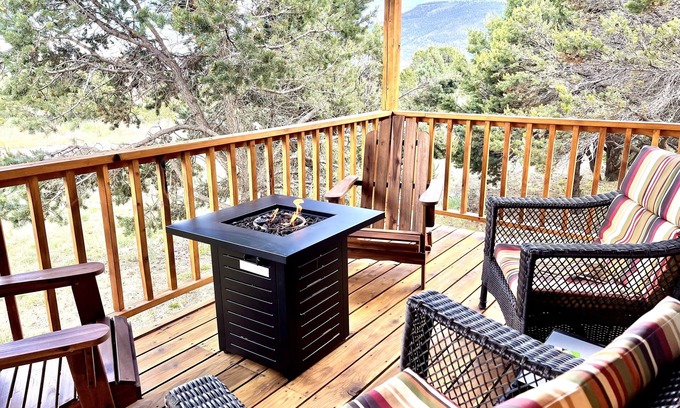 Alpine Village Cabin | Cozy MTN View Cabin-Ski Wolf Creek 22 miles Fire Pit-WiFi-Dog Friendly!