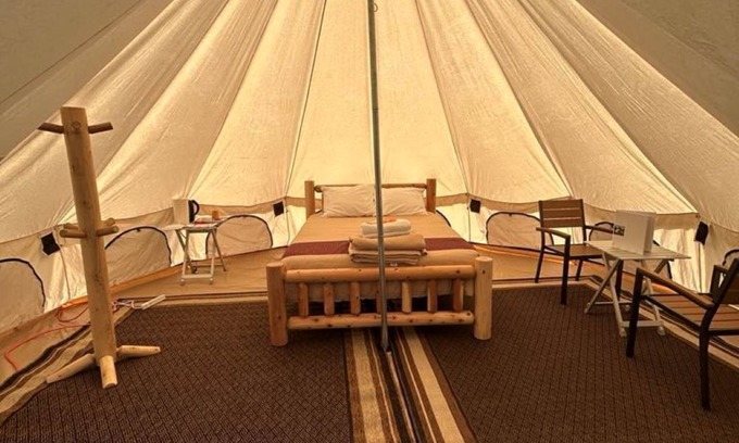 Seward RV Rental | Cozy Round Glamping Tent
