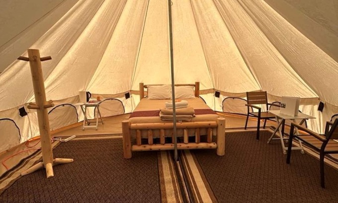 Seward RV Rental | Cozy Round Glamping Tent