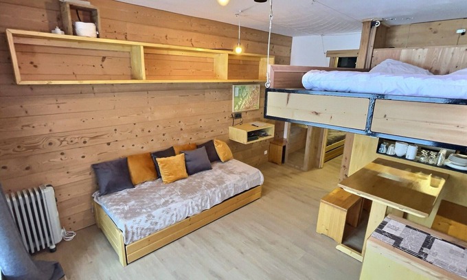 Val-d'Isere Apartment | Cozy studio for 4 in Val d'Isère with terrace