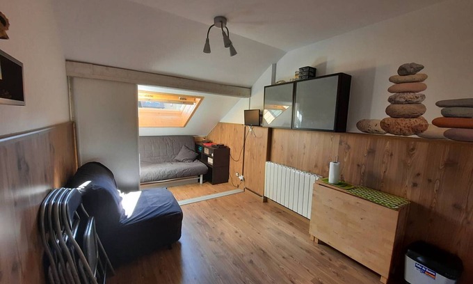 Pyrenees 2000 Apartment | Cozy Studio with South-Facing Balcony, Centrally Located, Sleeps 2 Adults + 1 Child