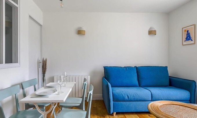 Houlgate Apartment | Dans l'ancien Grand Hôtel charmant studio