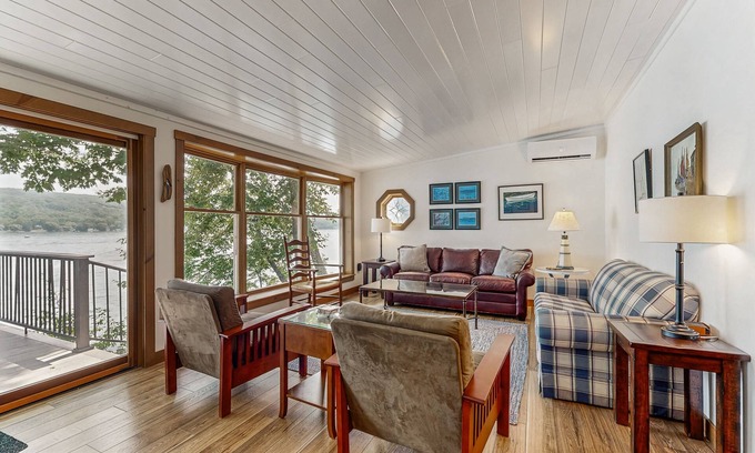 Town of Jerusalem House | Delightful lakefront house with furnished deck, balcony, and private dock