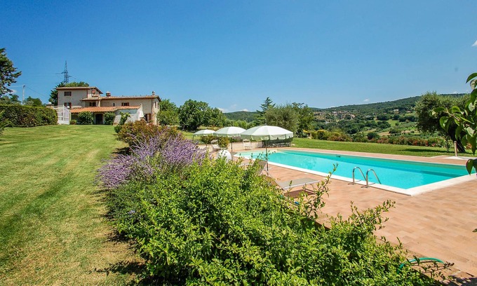 Narni Villa | Detached villa with private pool. Quiet area with panoramic view. 80km from Rome