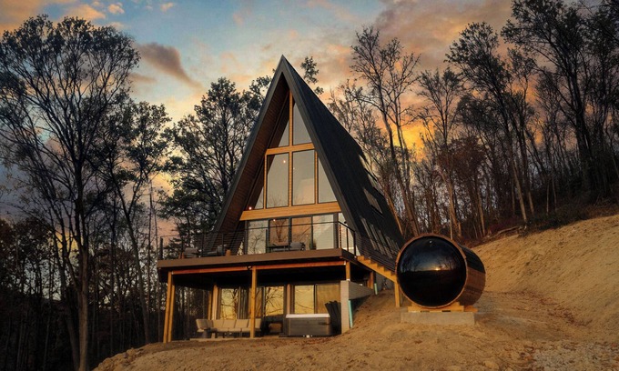 Ligonier House | Diamond View PA: A-Frame~Hot Tub~Sauna~Panoramic Mountain Views