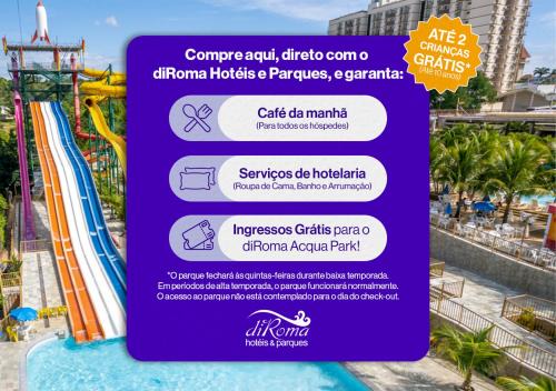 Prive das Caldas Hotel | diRoma Exclusive direto com o Grupo diRoma com acesso ao Acqua Park e Café da manhã