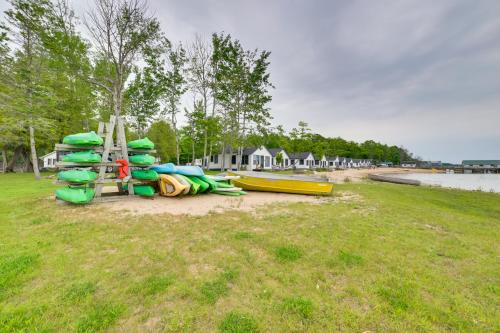 Cedarville House | Dock and Beach Access Lake Huron Cabin 11