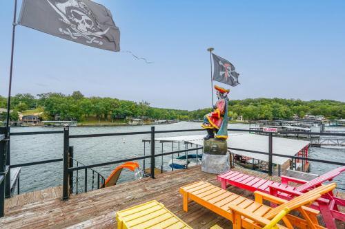 Sunrise Beach House | Dock with Deck and Waterslide Lake of the Ozarks Gem!