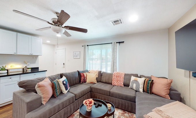 South Mountain House | Dog-friendly home with private pool, covered patio, fenced yard & washer/dryer