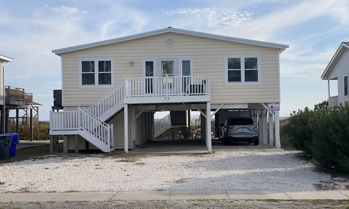 Ocean Isle Beach Cottage | Dog-Friendly, No-Smoking, Ocean Front Cottage, Center of the Island