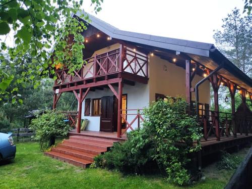 gmina Stary Dzierzgon House | Domek Wypoczynkowy całoroczny U Agi z balią z jacuzzi i sauną
