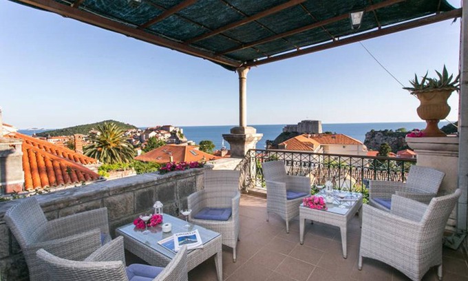 Pile Apartment | Dubrovnik Solei apartment - Old Town sea view from great terrace, Pile area