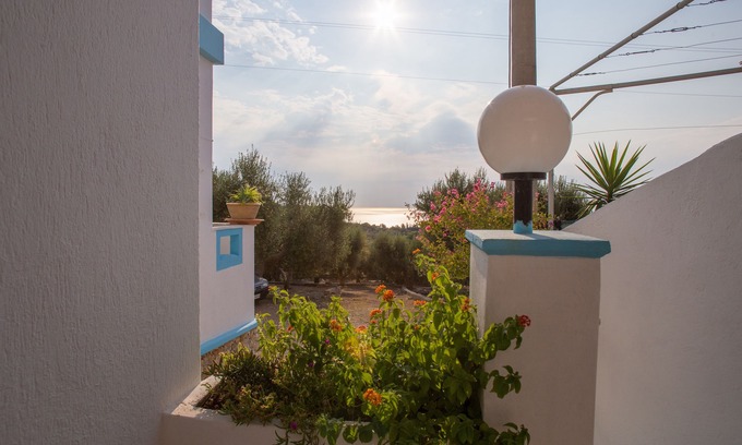 Tiggiano House | Dwelling ideal for couple sea view surrounded by greenery with double terrace panora