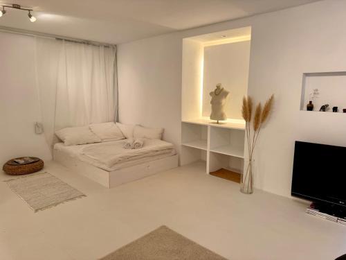 Hasenbergl-Lerchenau Ost Apartment | Eigene Souterrain Keller Wohnung nähe Olympiapark