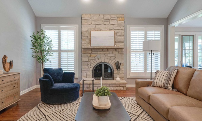 Grayslake House | Elegant Libertyville Estate-4,000+ Sq Ft|Game Room |Smart Tech|Gated Com #42189