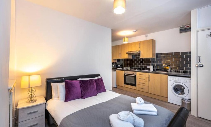 Landore Apartment | En-suite Flat - Kitchen - Quiet Near Shops & Bus