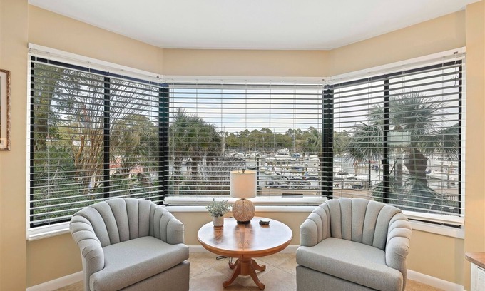 Shelter Cove Condo | Enjoy Marina & Water Views from Private Balconies - Near Beach