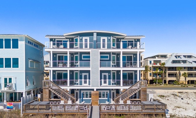 Mexico Beach House | Entire Beachfront Duplex Unit, Pet Friendly, Mexico Beach, Gorgeous Views!