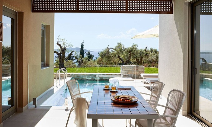 Ouranoupoli Villa | Excellent Halkidiki Villa | Ocean Villa 2 | 1 Bedroom | Stunning Sea Views |.