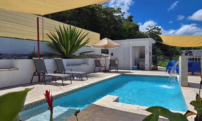 Naguabo House | Exclusive Beachside Getaway: Private Pool and Beach Steps Away