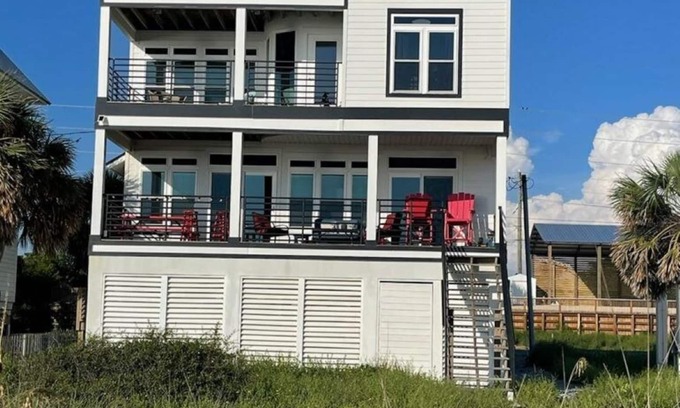 Port St. Joe House | Fabulous Modern Beach Front Home with Awesome View of the Sunset!