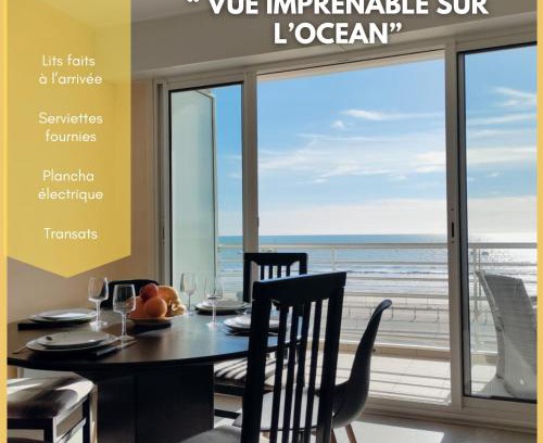 Saint-Jean-de-Monts Apartment | FACE MER grand T3 familial, parking gratuit