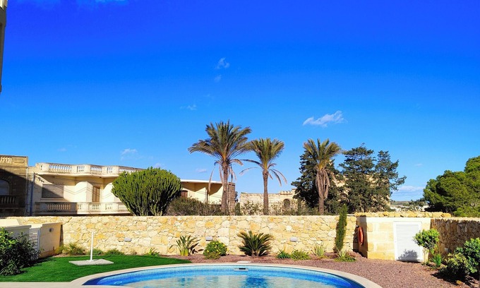 Sannat Apartment | Family-Friendly Private Apartment with Scenic Country Views & Pool Retreat