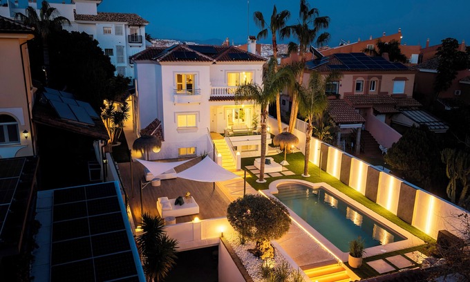 Torrequebrada Villa | FAMILY FRIENDLY RENTAL IN LUXURY AREA WITH BBQ & PRIVATE HEATED SWIMMING POOL